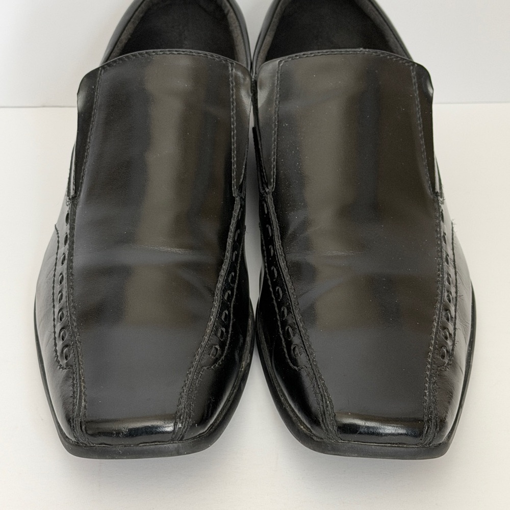 Men's Black Leather Steve Madden Shoes Size 11
